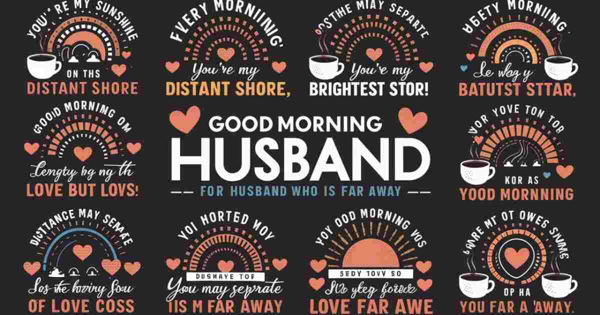 Best 70+ Good Morning Messages for Husband Far Away