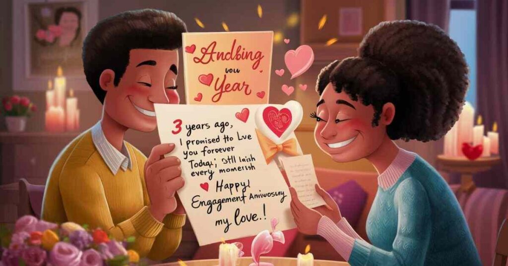 Heart-touching Engagement Anniversary Wishes to Husband