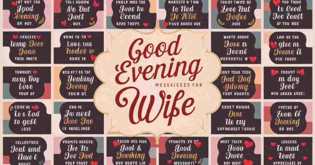 Long Good Evening Messages for Wife