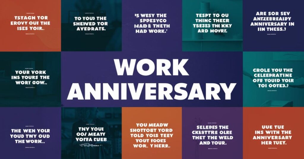 Personalized Work Anniversary Quote Ideas