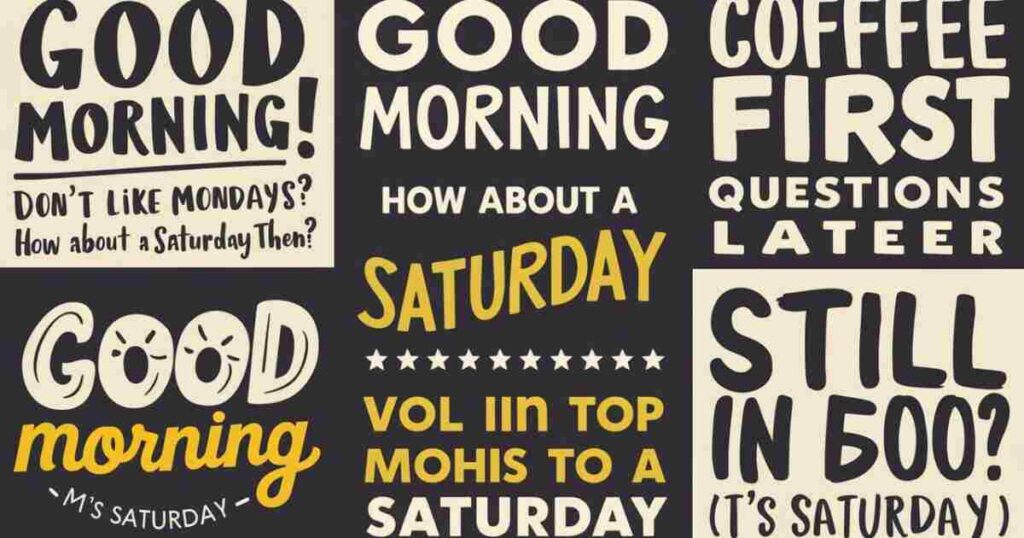 Saturday Good Morning Quotes for WhatsApp