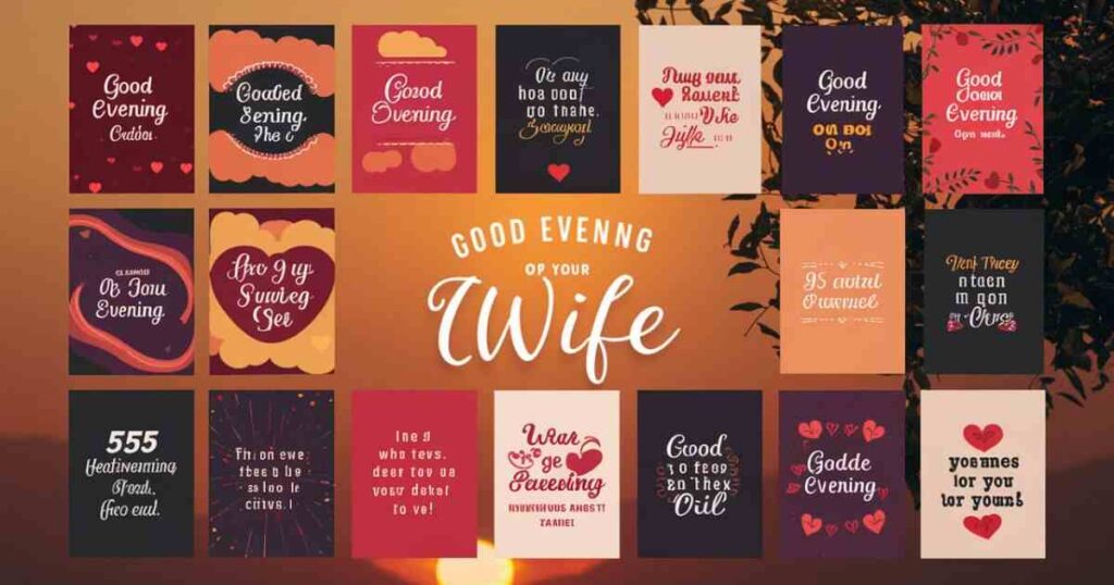 Short Good Evening Messages for Wife