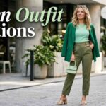 green-outfit-captions