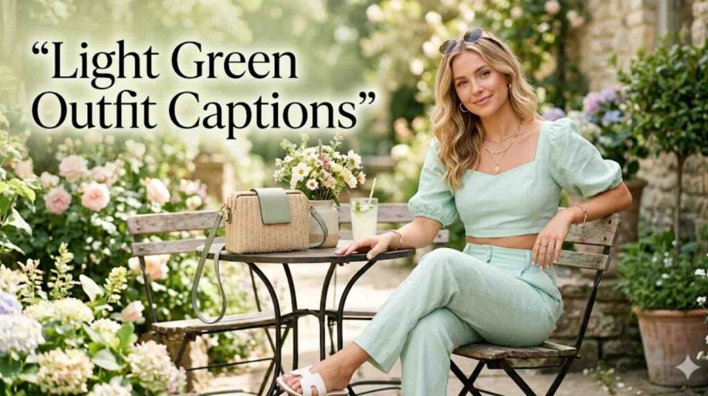 green-outfit-captions