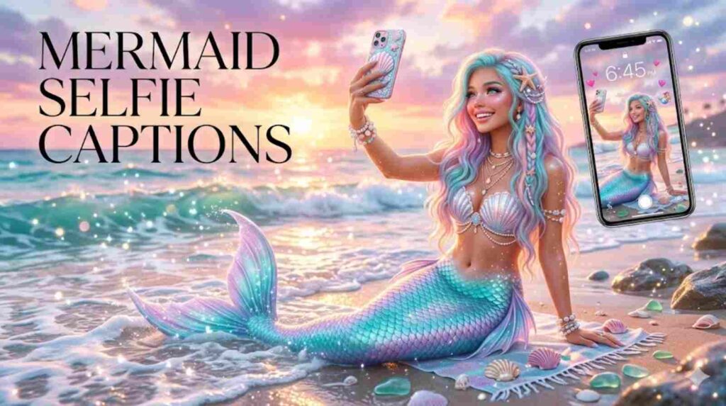 mermaid-selfie-captions