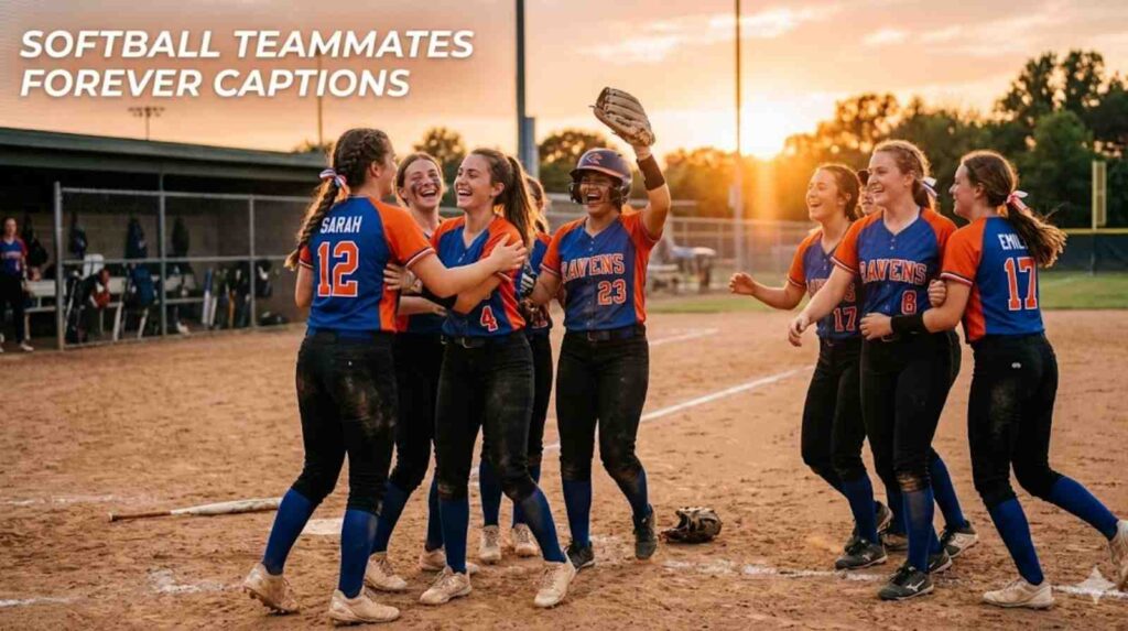 softball-teammates-forever-captions