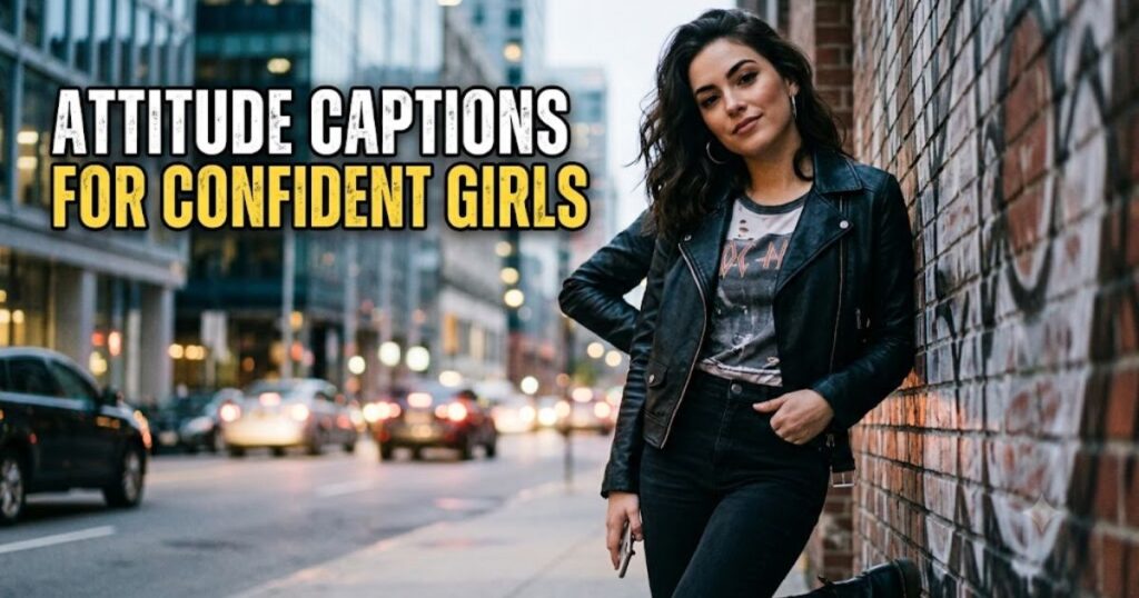 Attitude Captions for Confident Girls