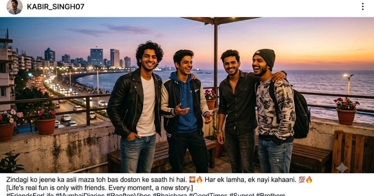 caption for boys in hindi for instagram