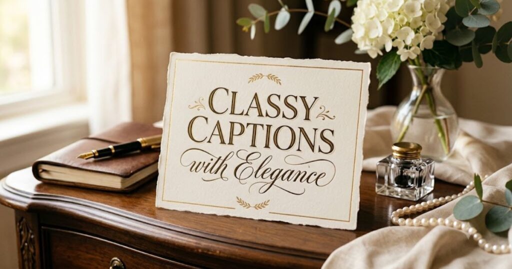 Classy Captions with Elegance