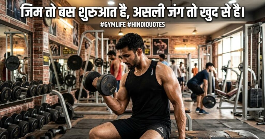 Gym Caption For Boys In Hindi