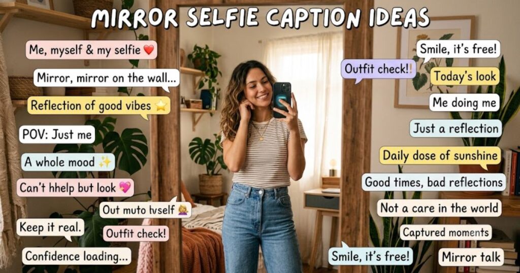 Mirror Selfie Caption Ideas