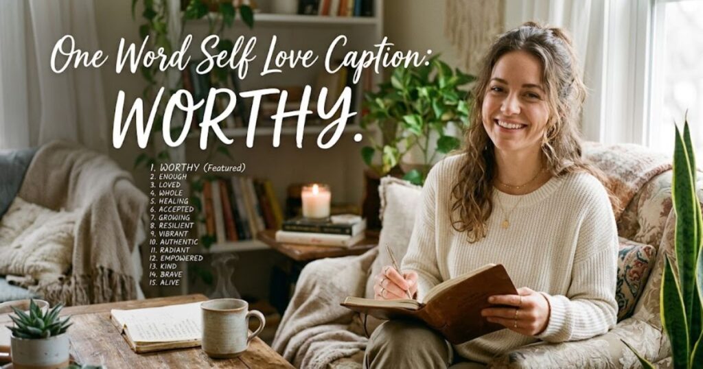 One Word Self Love Captions