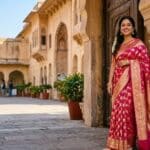 saree caption for instagram
